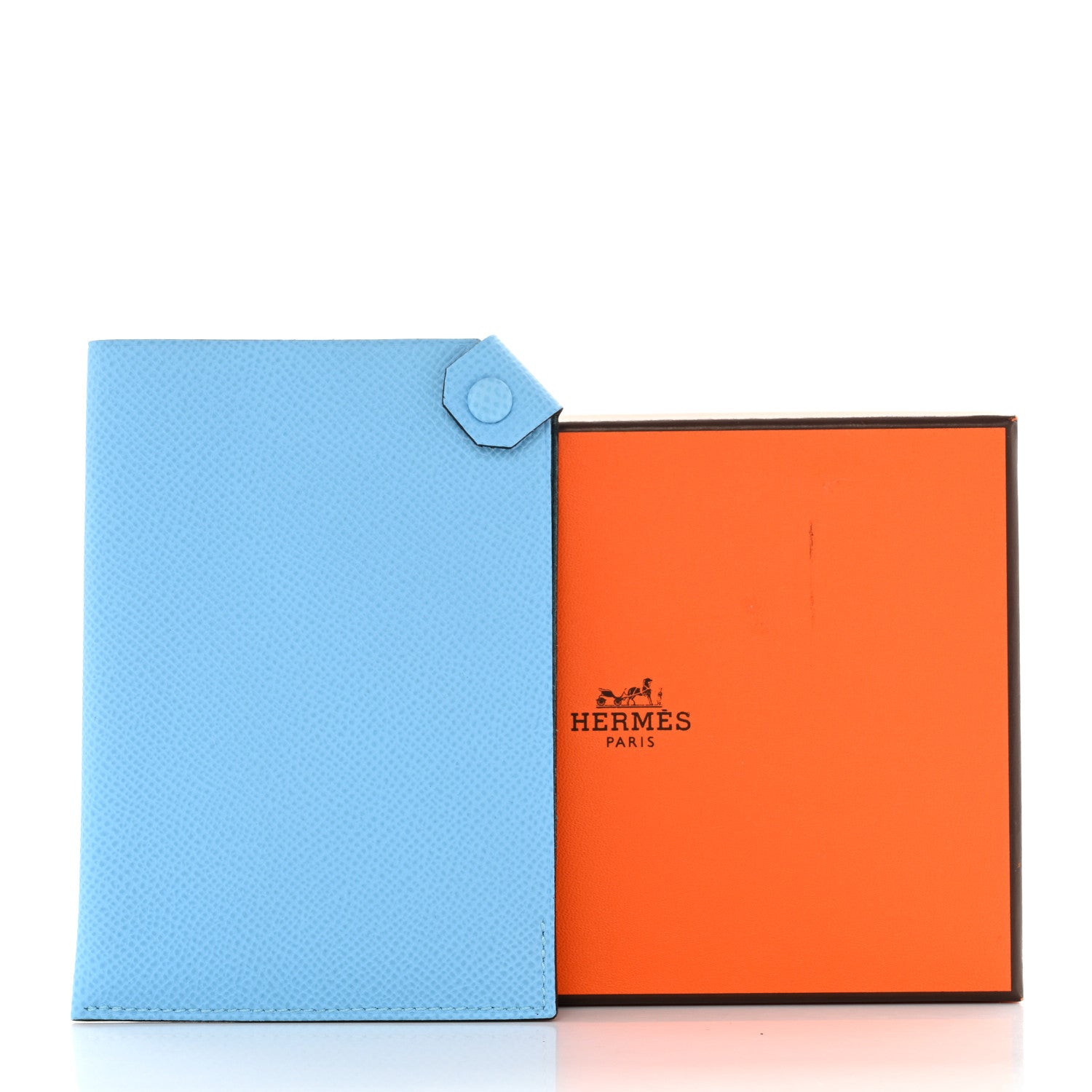 Hermes Epsom Tarmac PM Passport Holder Celeste 8 of 8