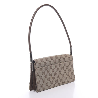 Gucci Monogram Flap Bag Brown 3 of 14