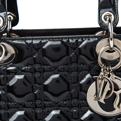 Christian Dior Patent Cannage Medium Lady Dior Black 11 of 11