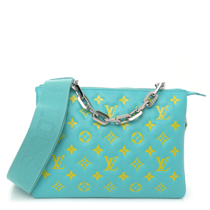 Louis Vuitton Lambskin Embossed Monogram Vuittamins Coussin PM Menthe Jaune 1 of 11
