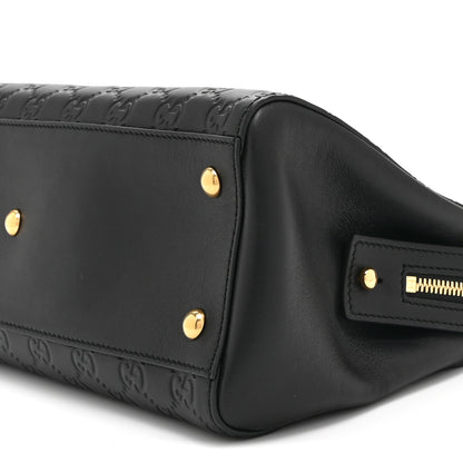 Gucci Guccissima Signature Medium Shoulder Tote Bag Black 11 of 12