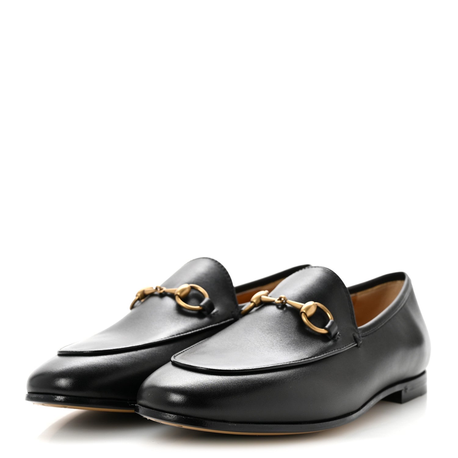 Gucci Calfskin Womens Jordaan Loafers 36 Black 4 of 10