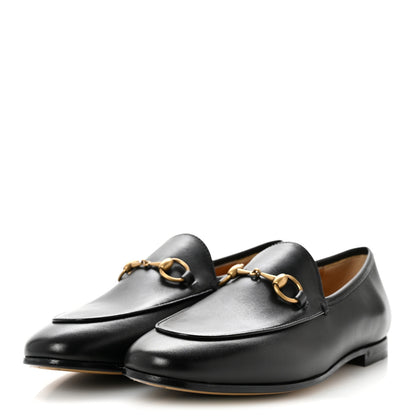 Gucci Calfskin Womens Jordaan Loafers 36 Black 4 of 10