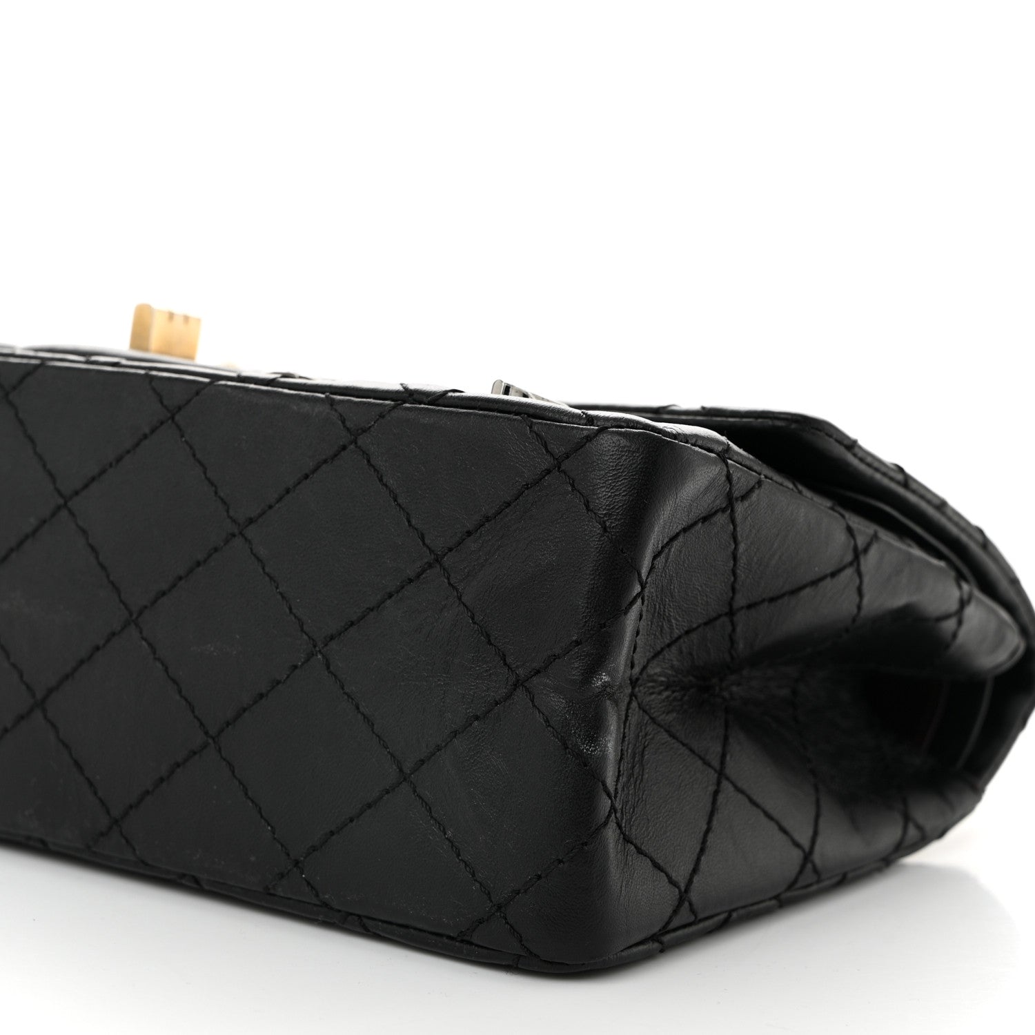 Chanel Aged Calfskin Lucky Charms 2.55 Reissue 225 Flap Black 10 of 10