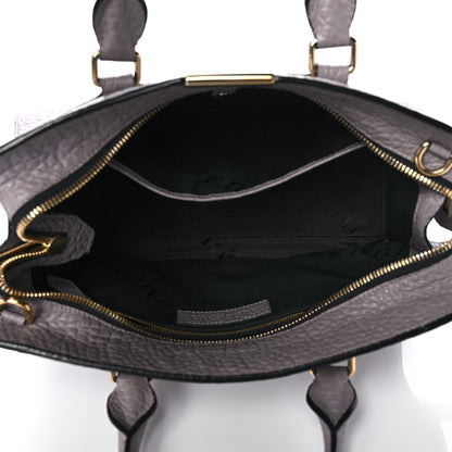 Burberry Signature Grain Medium Clifton Bag Grey 4 of 9