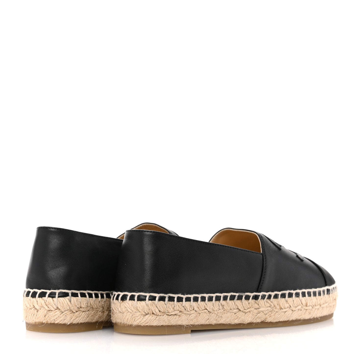Lambskin CC Espadrilles 37 Black