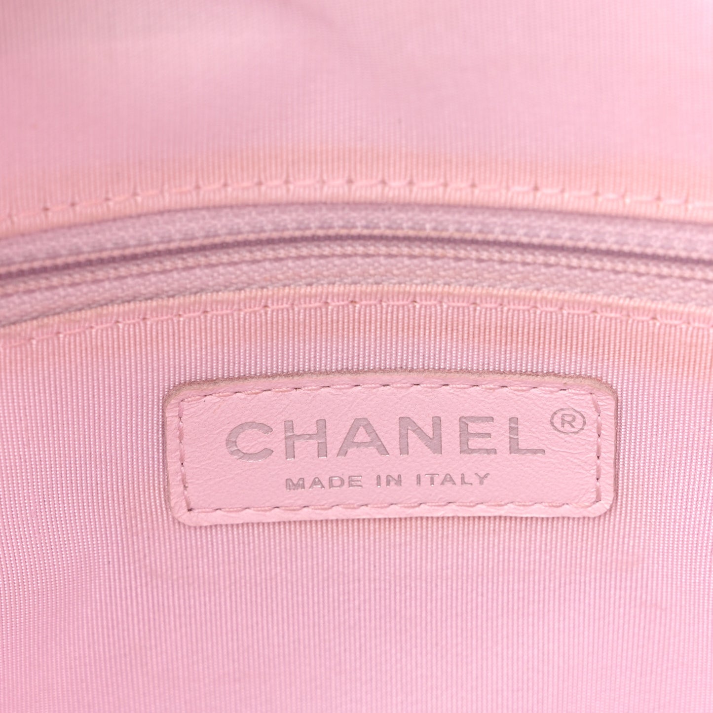 Calfskin Stitch Medium Ring My Bag Shopping Tote  Pink