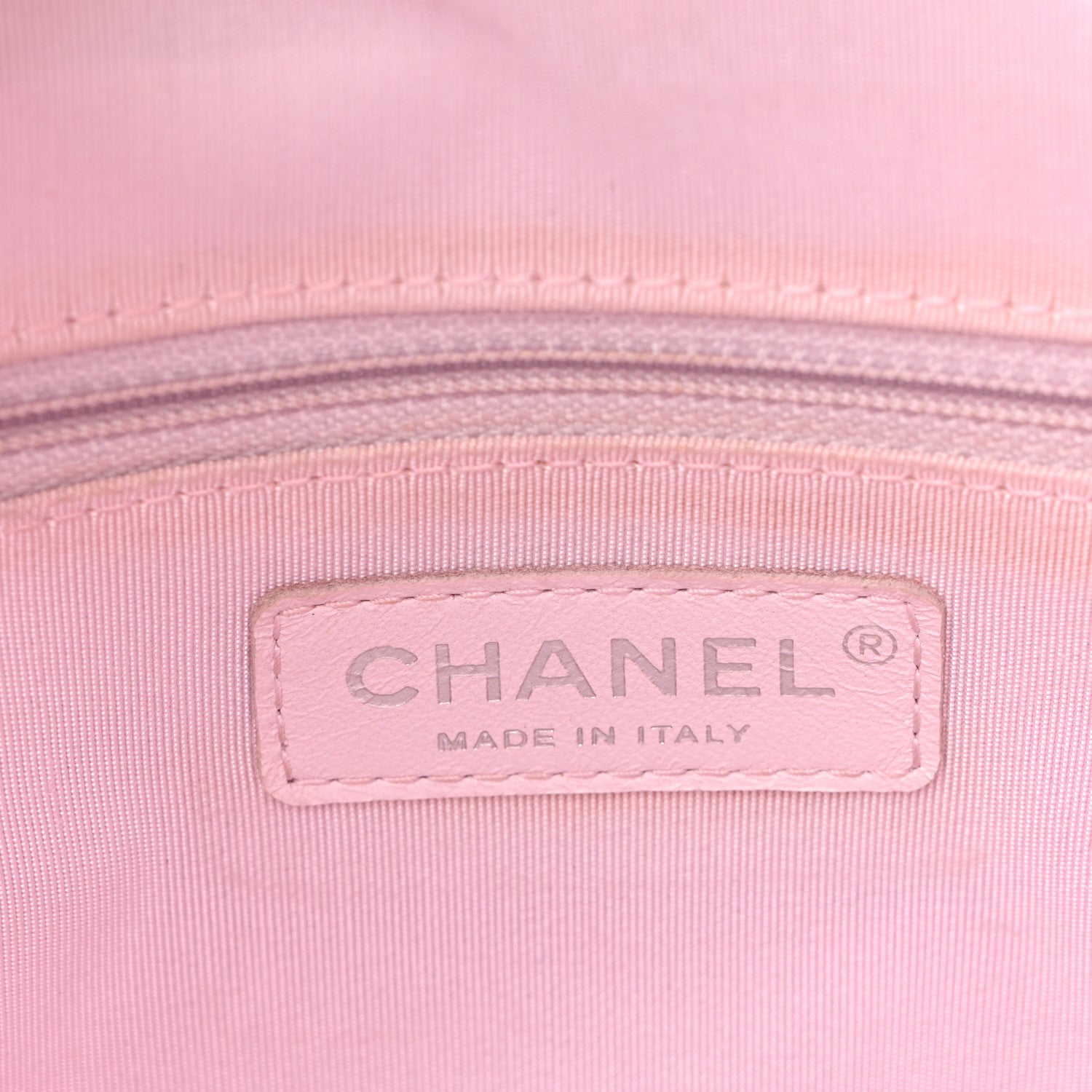Chanel Calfskin Stitch Medium Ring My Bag Shopping Tote  Pink 6 of 11