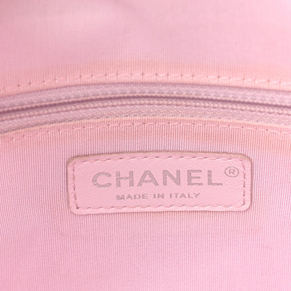 Chanel Calfskin Stitch Medium Ring My Bag Shopping Tote  Pink 6 of 11