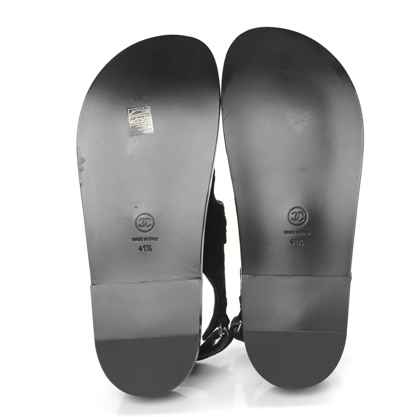 Fabric Velcro Dad Sandals 41.5 Black