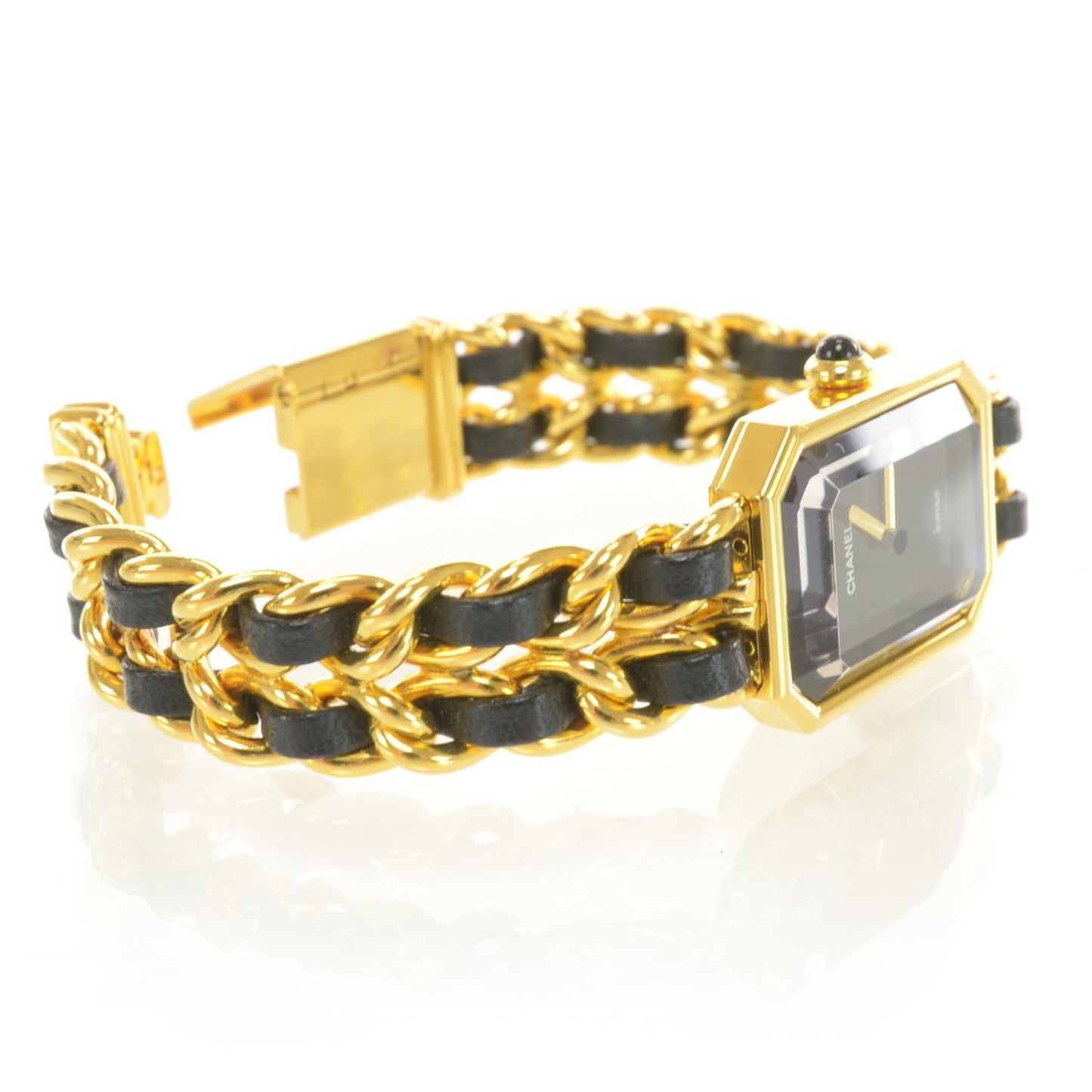 Stainless Steel Lambskin 20mm Chain Premiere Quartz Watch Gold M