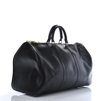 Louis Vuitton Epi Keepall 50 Black 2 of 11