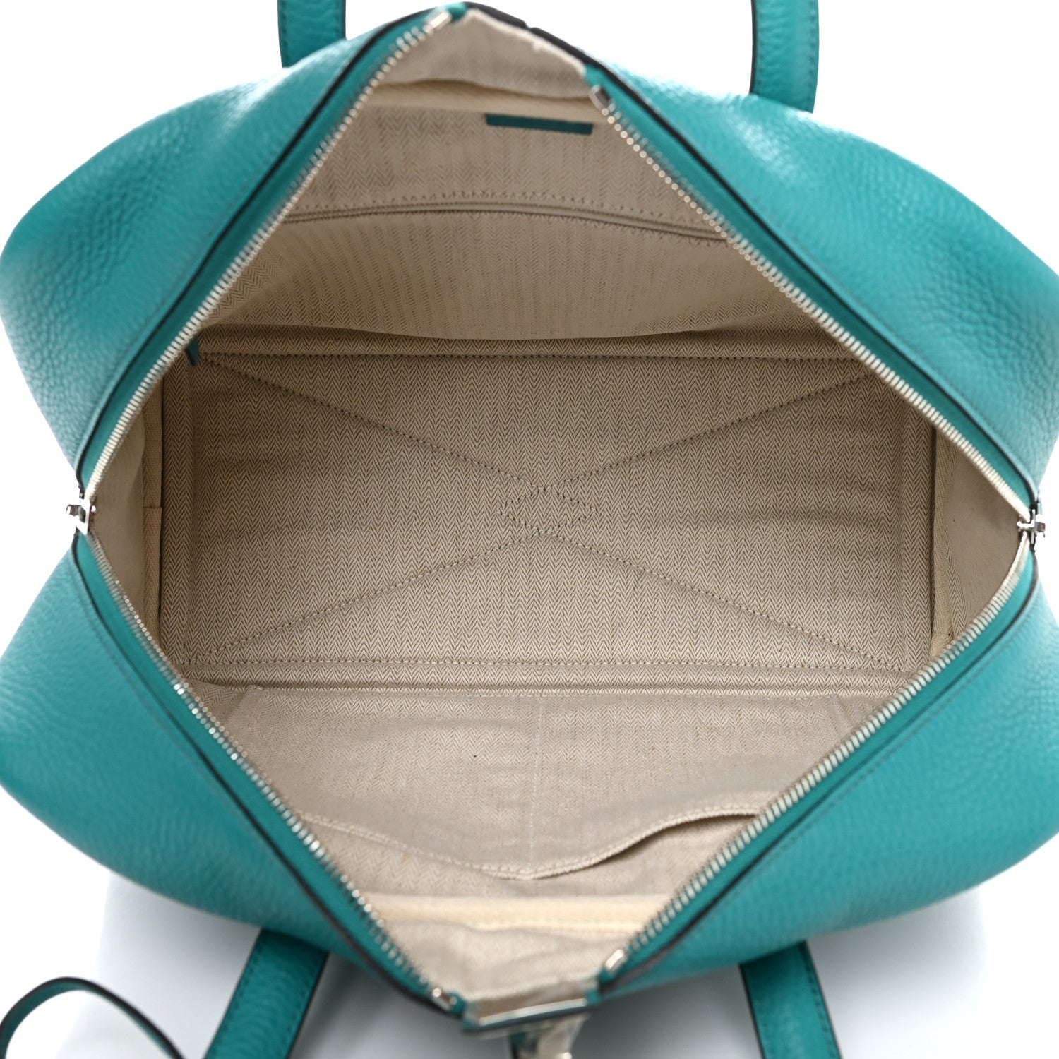 Hermes Taurillon Clemence Victoria II 35 Bleu Paon 5 of 10