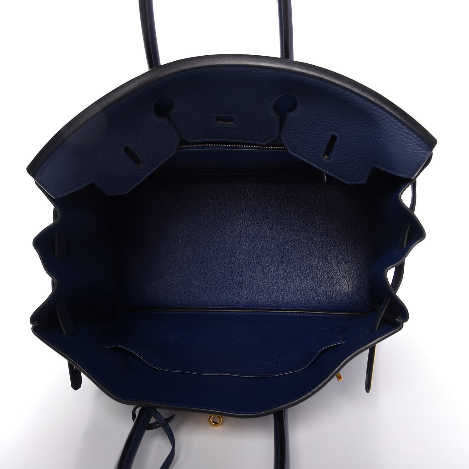 Hermes Taurillon Clemence Birkin 35 Bleu Saphir 5 of 9