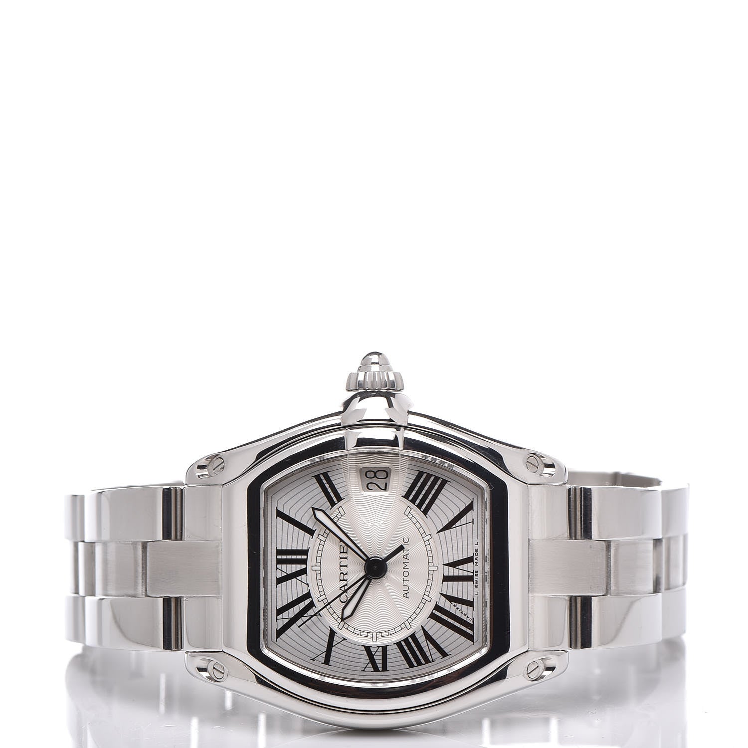 Cartier Stainless Steel 37mm Roadster Automatic Watch 3 of 7