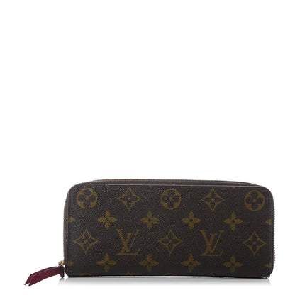 Louis Vuitton Monogram Clemence Wallet Fuchsia 1 of 8