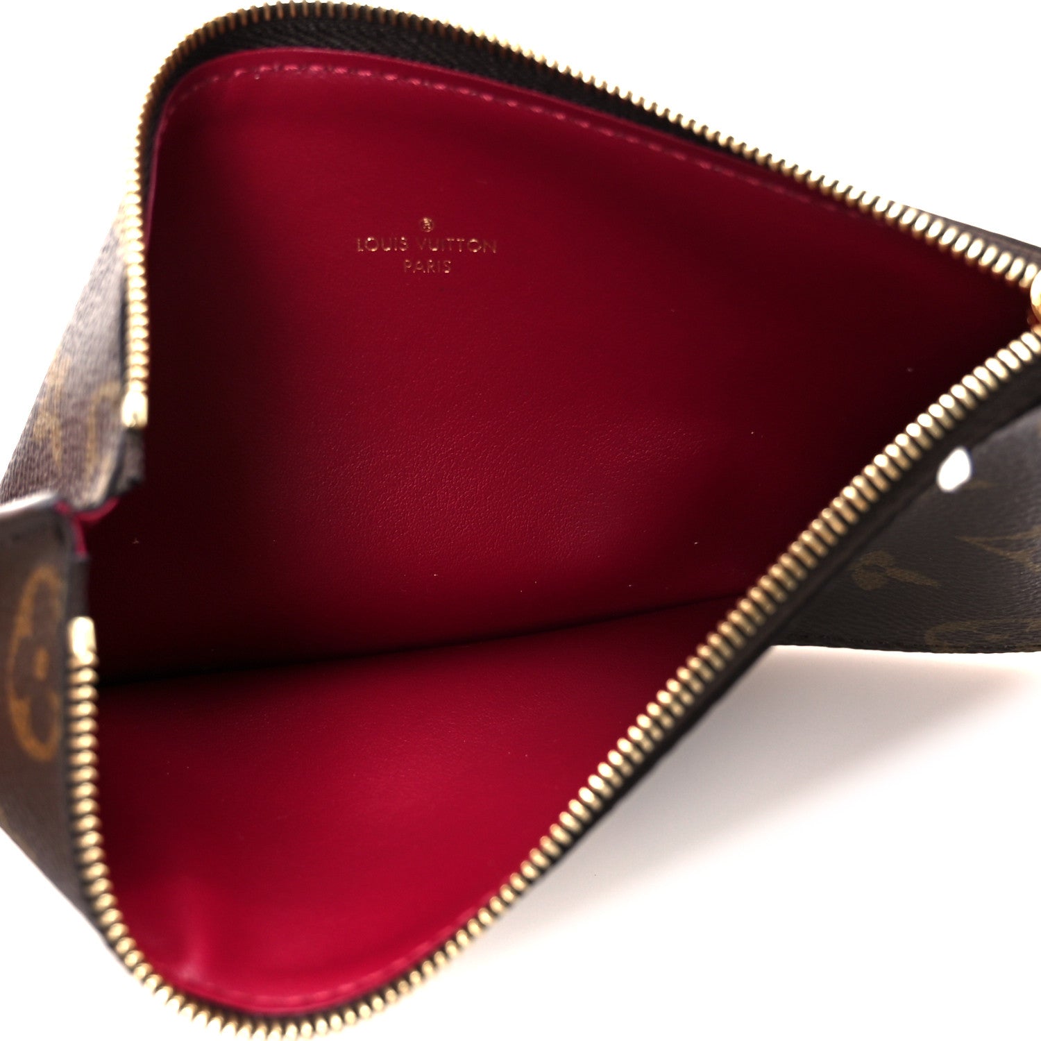 Louis Vuitton Monogram Pochette Felicie Chain Wallet Fuchsia 8 of 13