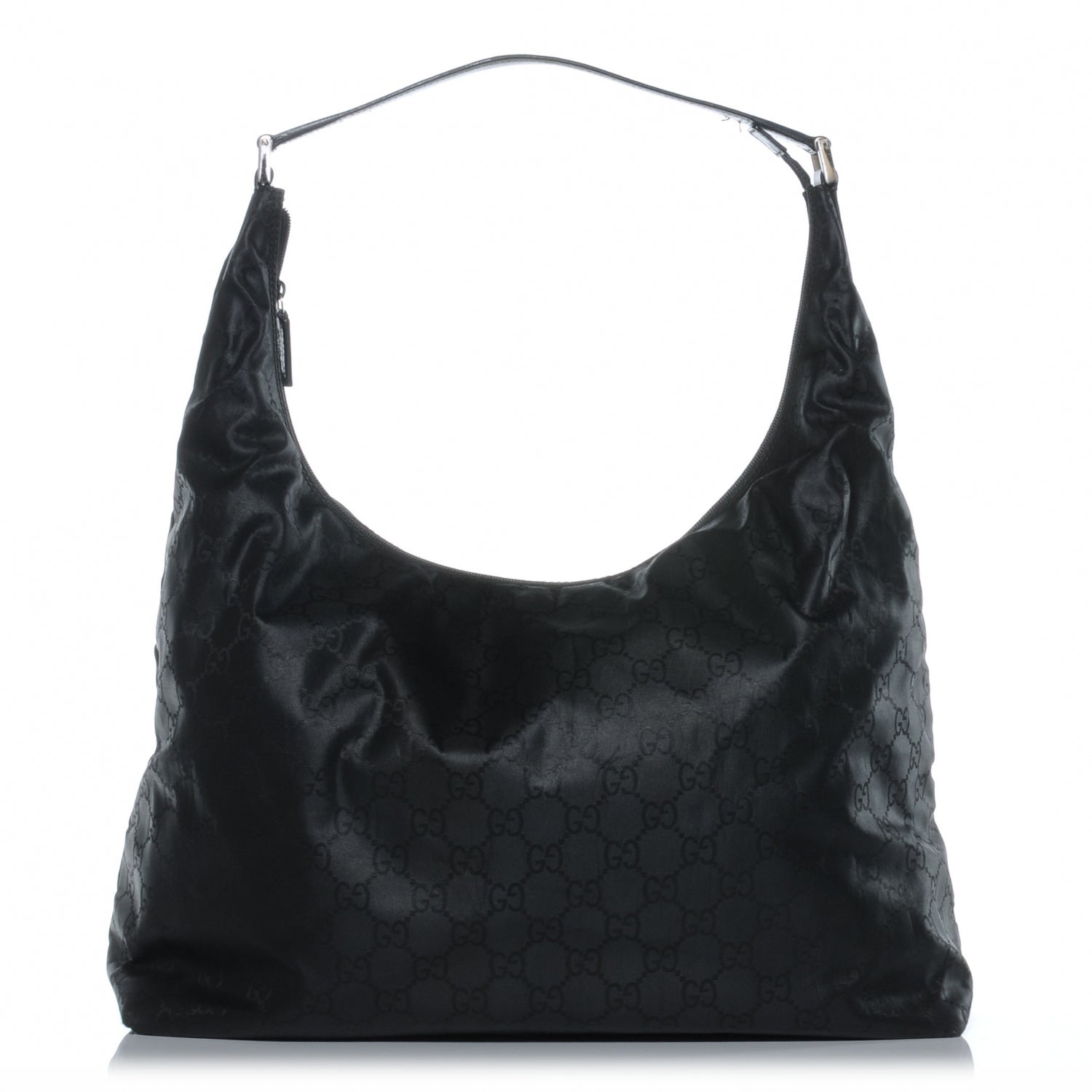 Gucci Nylon Monogram Large Hobo Black 1 of 7
