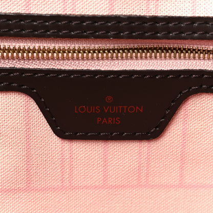Louis Vuitton Damier Ebene Neo Neverfull MM Rose Ballerine 8 of 10