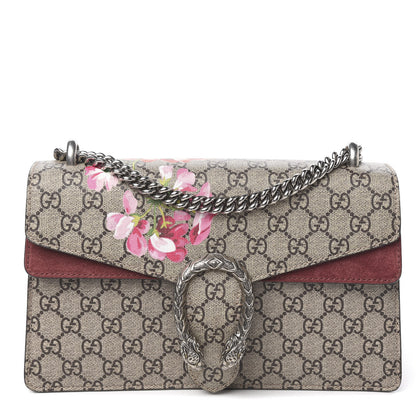 Gucci GG Supreme Monogram Blooms Small Dionysus Shoulder Bag Beige Multicolor Dry Rose 1 of 10