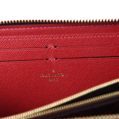 Louis Vuitton Damier Ebene Clemence Wallet Cherry 6 of 7