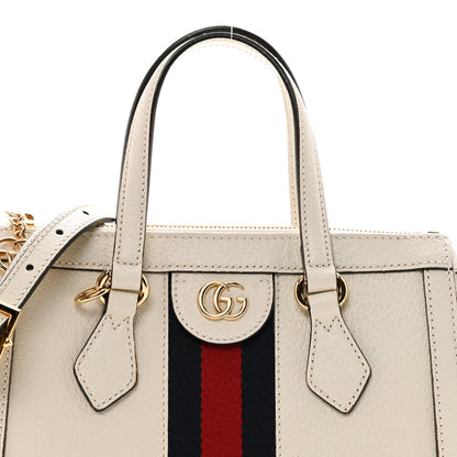 Gucci Textured Calfskin Web Small Ophidia Tote Bag Mystic White 8 of 10