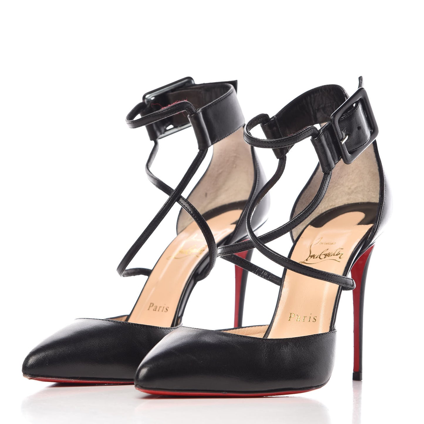 Shiny Nappa Suzanna 100 Pumps 38.5 Black