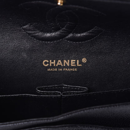 Chanel Caviar Quilted Medium Double Flap Black 6 of 12