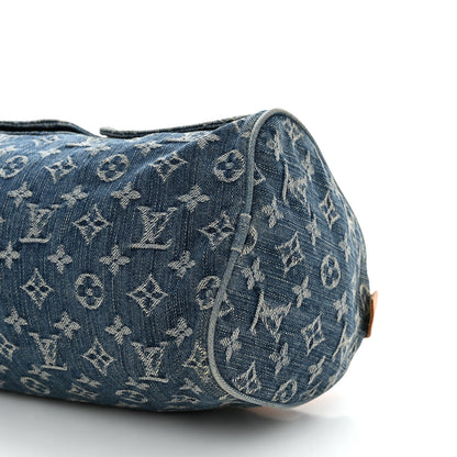 Louis Vuitton Monogram Denim Neo Speedy Blue 9 of 13