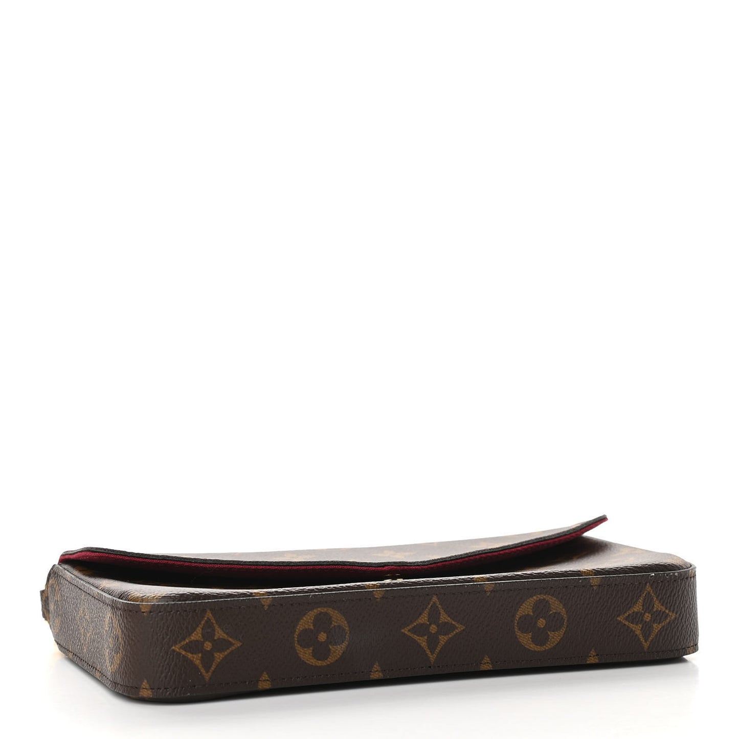 Monogram Pochette Felicie Chain Wallet Fuchsia