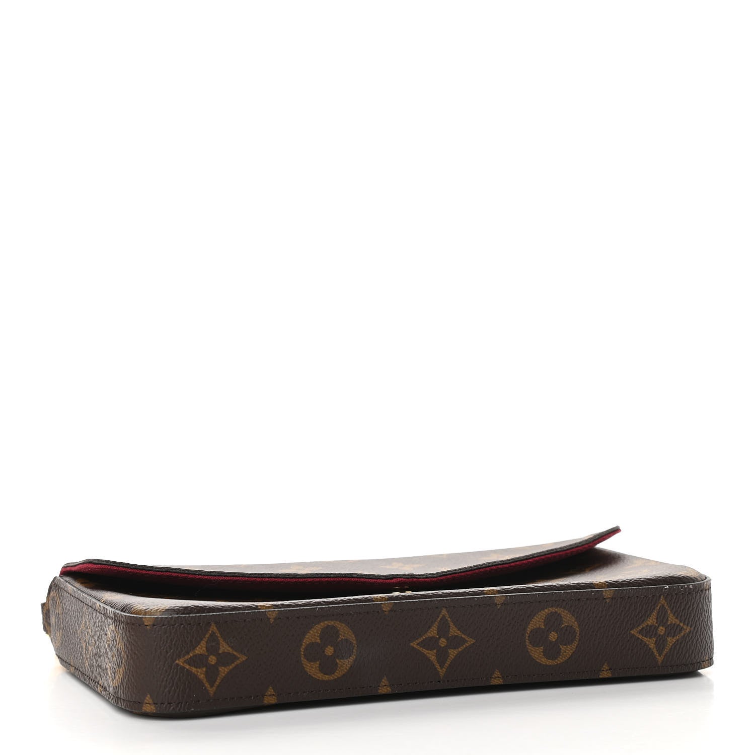 Louis Vuitton Monogram Pochette Felicie Chain Wallet Fuchsia 4 of 11