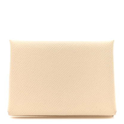 Hermes Epsom Calvi Duo Card Case Craie 1 of 8