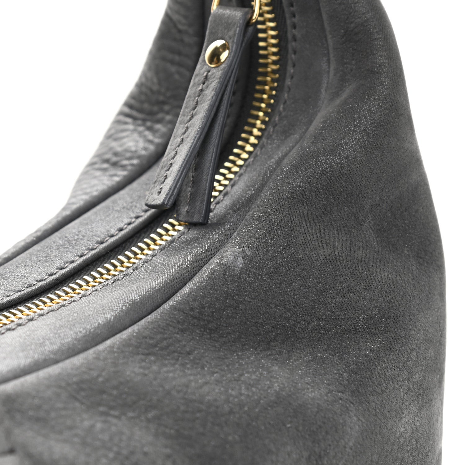 Fendi Vitello Savana Forever Hobo Grigio Tartaruga Natural 11 of 13