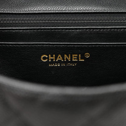 Chanel Caviar Quilted Jumbo Single Flap Black 6 of 13