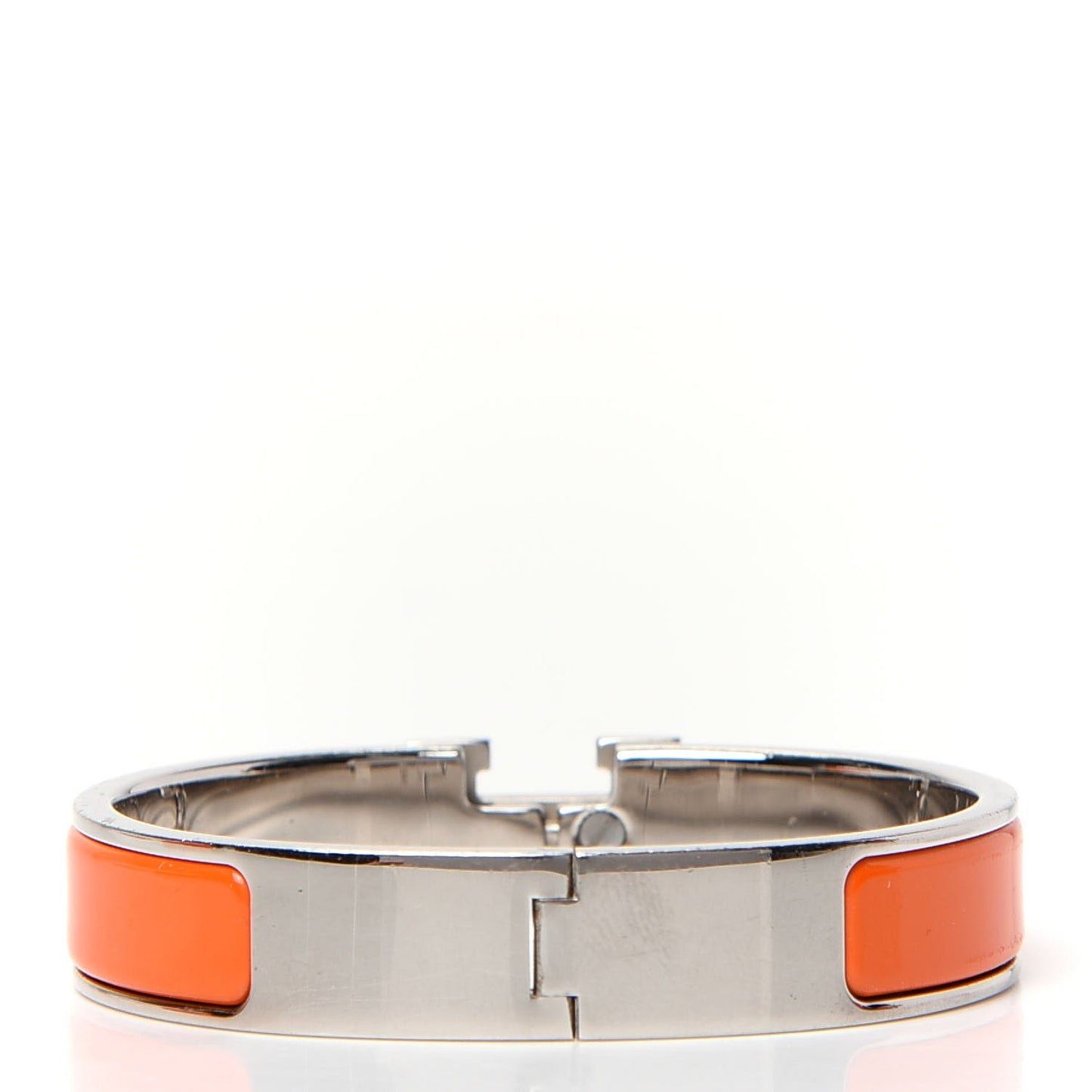 Enamel Narrow Clic Clac H Bracelet GM Orange