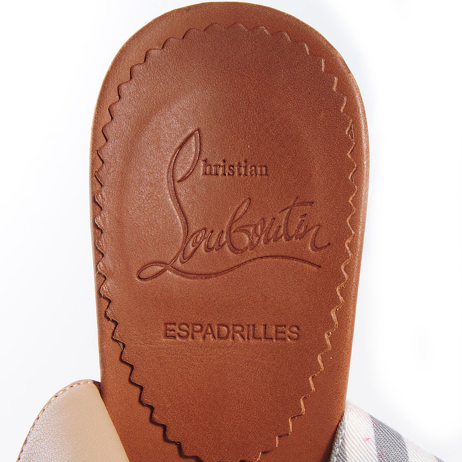 Christian Louboutin Patent Leather Canvas Chus Espadrille Wedges 35 Yellow 7 of 7