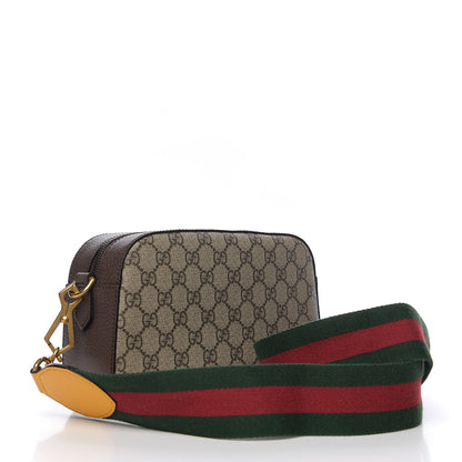 Gucci GG Supreme Monogram Web Neo Vintage Shoulder Bag Beige New Acero Crop 2 of 9