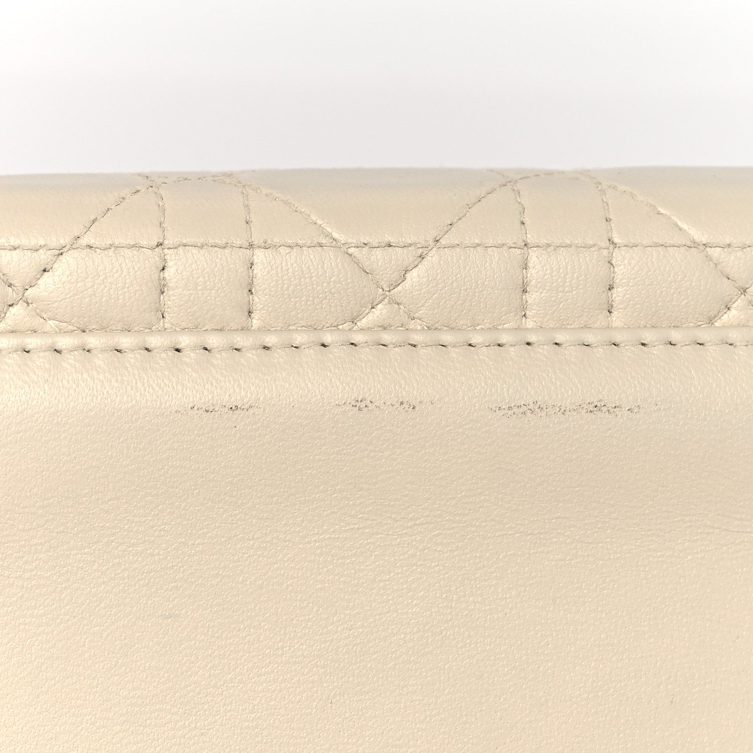 Christian Dior Lambskin Cannage Medium Lady Dior Light Beige 11 of 13
