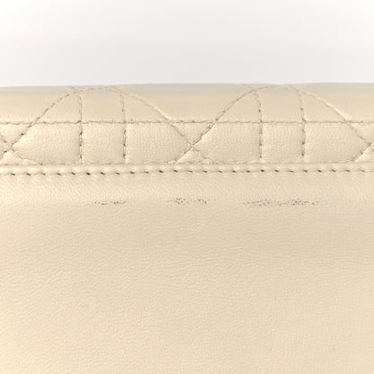 Christian Dior Lambskin Cannage Medium Lady Dior Light Beige 11 of 13
