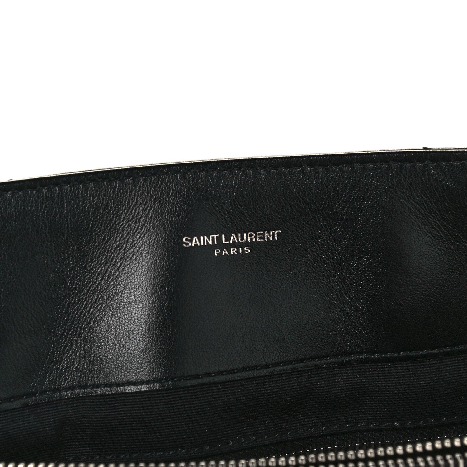 Saint Laurent Calfskin Y Quilted Monogram Large Loulou Shopper Black 6 of 12