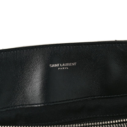 Saint Laurent Calfskin Y Quilted Monogram Large Loulou Shopper Black 6 of 12
