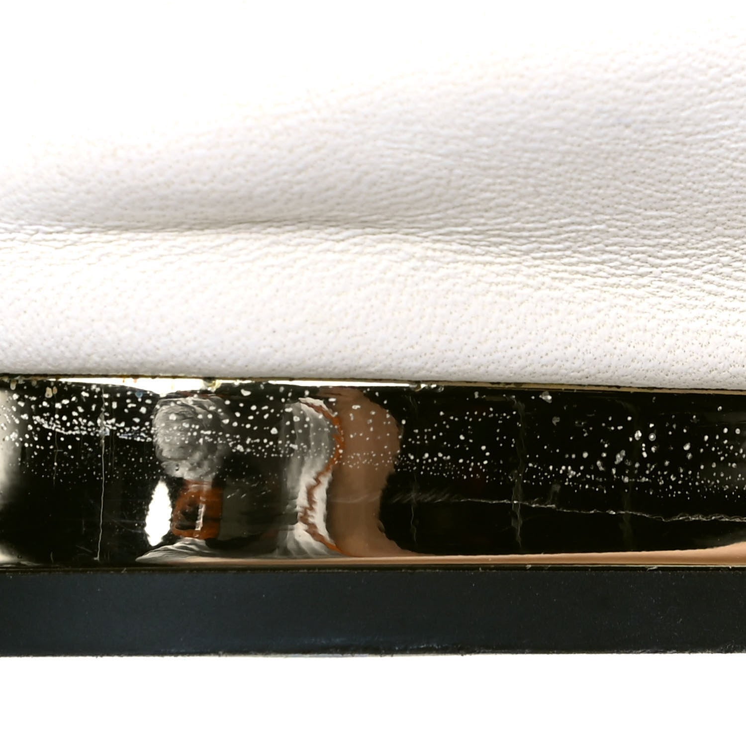 Chanel Lambskin Camellia Cap Toe Ballerina Flats 35.5 White Black 7 of 7
