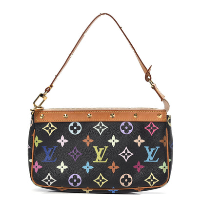 Louis Vuitton Monogram Multicolor Pochette Accessories Black 1 of 12