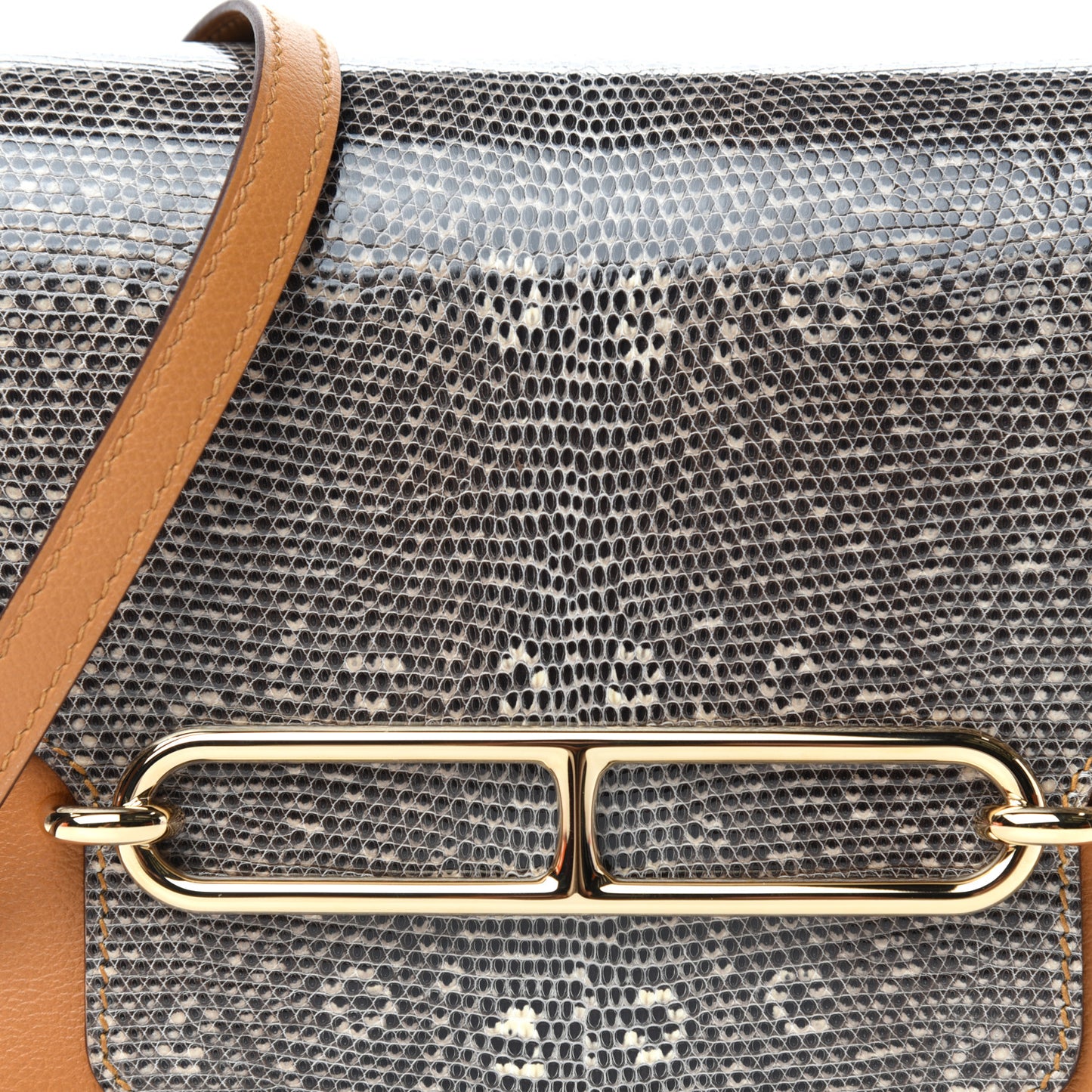 Evercolor Lizard Mini Sac Roulis Caramel Ombre