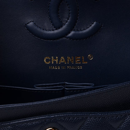 Chanel Caviar Quilted Small Double Flap Navy 5 of 11