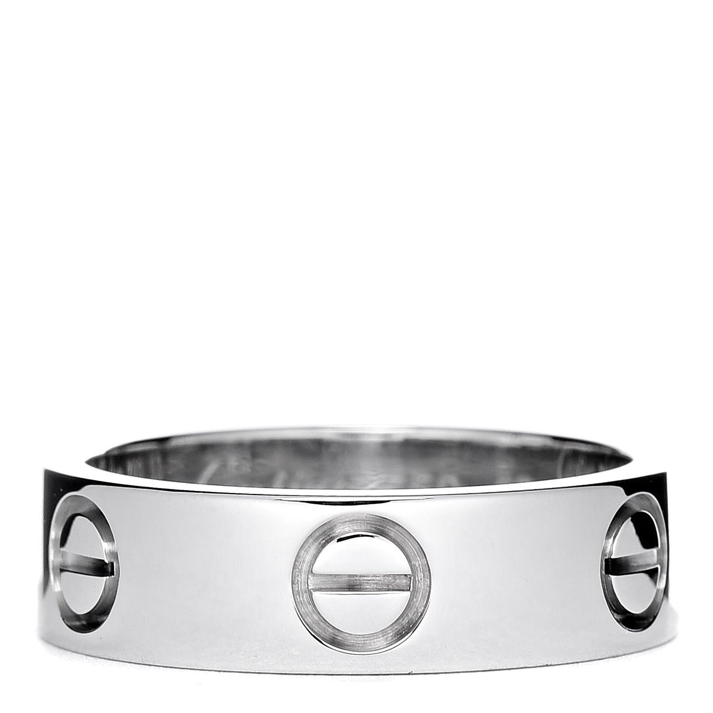 18K White Gold 5.5mm LOVE Ring 53 6.25