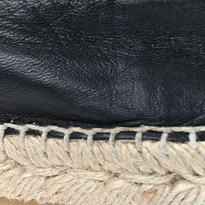 Chanel Lambskin CC Espadrilles 38 Black 13 of 15