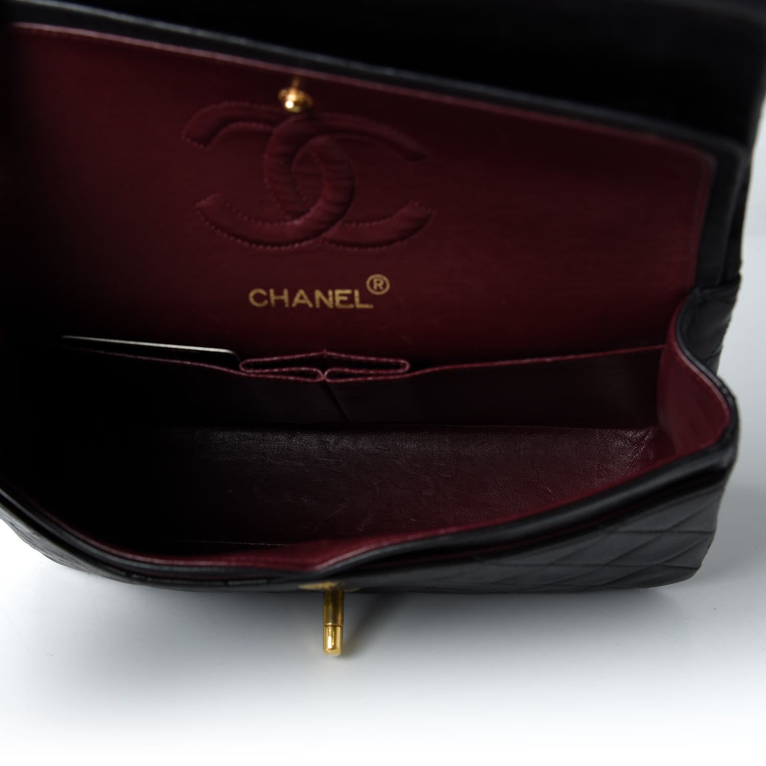 Chanel Lambskin Quilted Small Double Flap Black 5 of 12