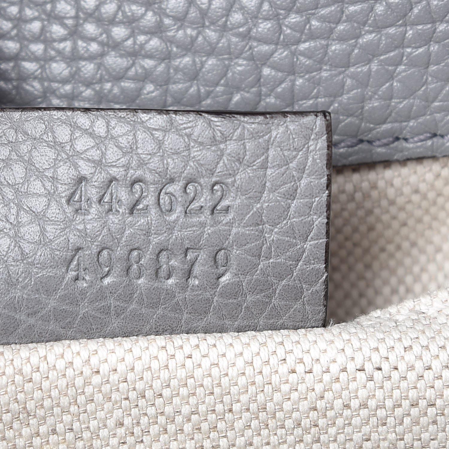 Gucci Cellarius Calfskin Mini GG Marmont Top Handle Bag Deep Grey 7 of 7