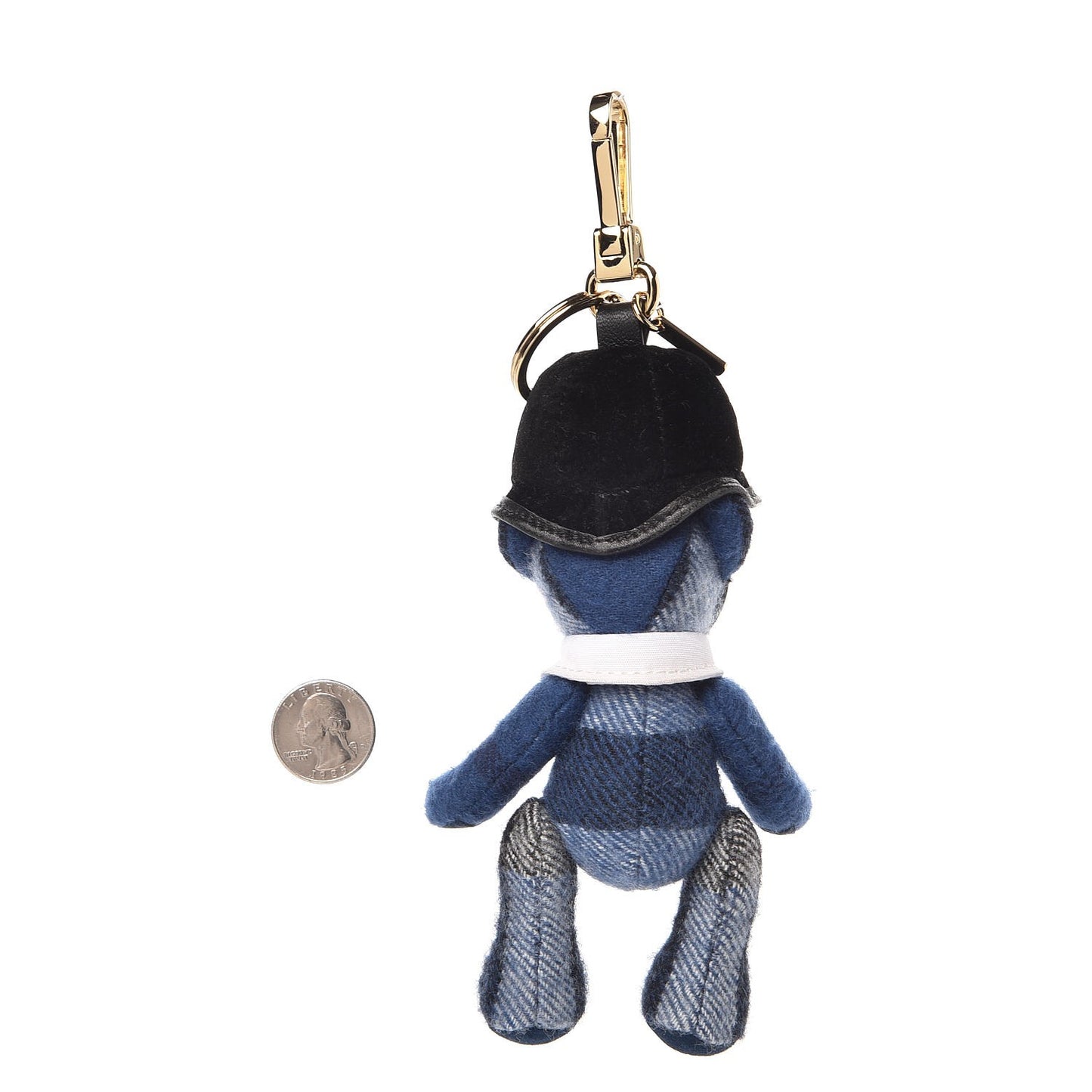 Cashmere Check Bobby Thomas Bear Charm Blue